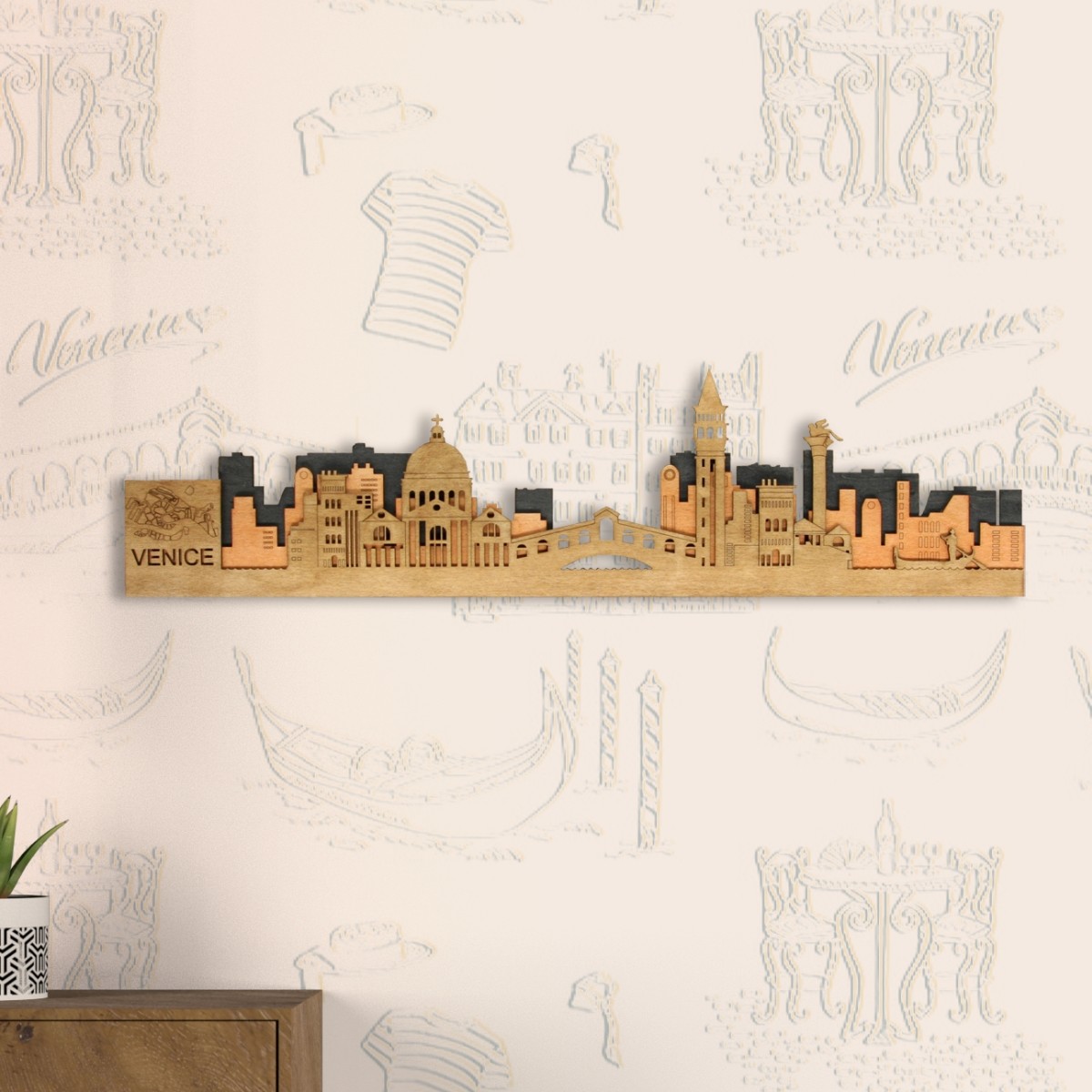 Velence fa fali dekoráció - NordWoodArt