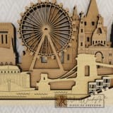 Budapest városkép nordwoodart fa dísztárgy